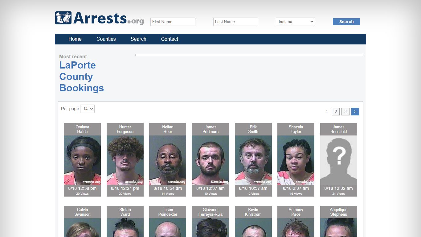 LaPorte County Arrests and Inmate Search