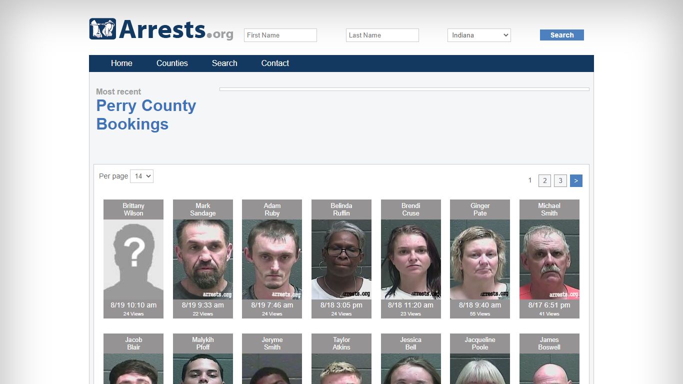 Perry County Arrests and Inmate Search